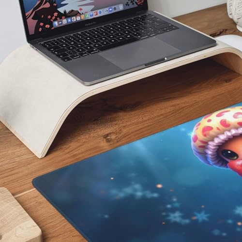 Großes Gaming-Mauspad, niedlicher rosa Quallen-Druck, Schreibtisch-Tastatur-Pad, rutschfeste Schreibtischunterlage für Desktop-Tastatur und Maus, Mauspad für Büro, Heimzubehör, 40,6 x 80,9 cm Bild 3