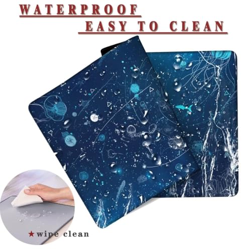 Mauspad XXL 1400x800x4mm Wasserdicht Schreibtischunterlage rutschfeste Speed Gaming Mousepad Starry (3) Groß Desk Mouse Mat Maus Pad, Schreibtisch Unterlage Deko für PC, MacBook, Laptop, Home Office Bild 2