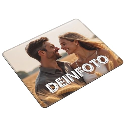 Mauspad Personalisiert Mauspad mit Foto Anpassen großes Gaming rutschfest und präzise Gummi-Unterseite für Büro Arbeit Schule Gaming Geschenkidee Männer, Frauen, Freunde (22cm*18-Horizontal) Bild 3
