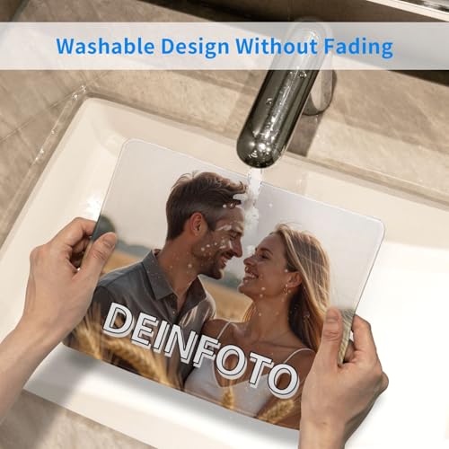 Mauspad Personalisiert Mauspad mit Foto Anpassen großes Gaming rutschfest und präzise Gummi-Unterseite für Büro Arbeit Schule Gaming Geschenkidee Männer, Frauen, Freunde (22cm*18-Horizontal) Bild 7