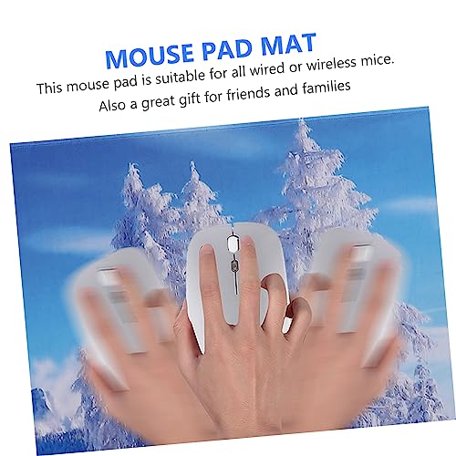 Sewroro Gaming-mauspad für Schreibtisch Blaues Mauspad mit Rutschfester Gummibasis Großes Maus und Tastaturpad für Computer zum Spielen und Arbeiten Bild 2