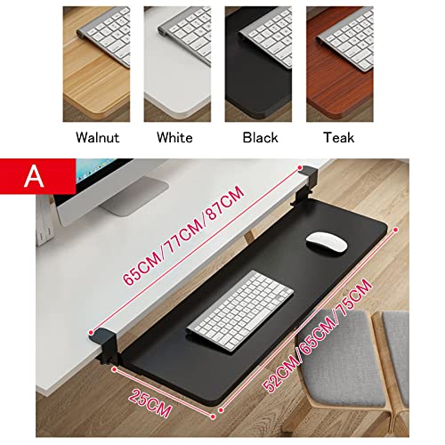 Ergonomische Schreibtisch-Armlehne mit herausziehbarer Tastaturablage, 24 kg Kapazität, Klemm-Tastatur und Maus, einfache Installation, ideal für Heimbüro und Gaming-Setup Bild 2