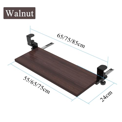 Tastaturablage unter dem Schreibtisch – robustes, leichtes, platzsparendes Design für Maus und Tastatur, einfache Installation, perfekt für Heimbüro und Gaming-Setup Bild 2