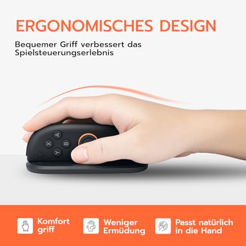 Mcbazel Joycon Ständer für Switch 2, Unterstützt Mausmodus-Controller Analoger Maus-Ständer Schutzhülle Gaming-Zubehör Anti-Kratz Controller Griff für Switch 2 2025 Bild 3