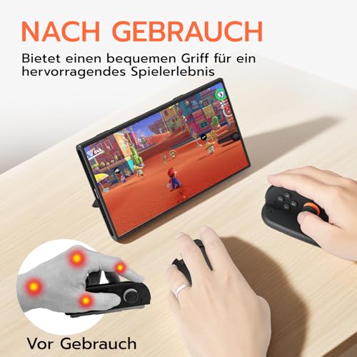 Mcbazel Joycon Ständer für Switch 2, Unterstützt Mausmodus-Controller Analoger Maus-Ständer Schutzhülle Gaming-Zubehör Anti-Kratz Controller Griff für Switch 2 2025 Bild 6