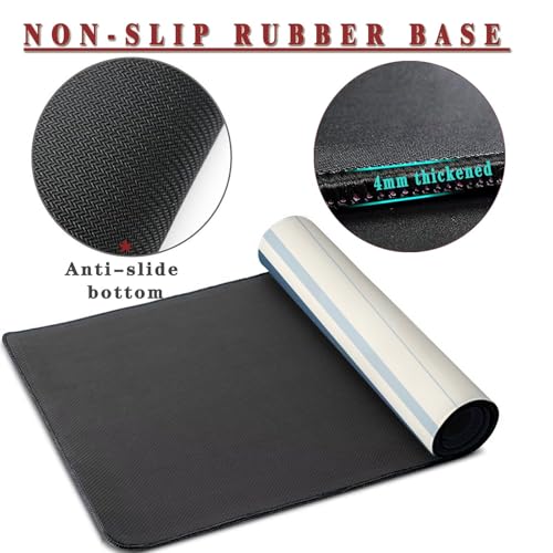 Mauspad XXL 900x500x4mm Wasserdicht Schreibtischunterlage rutschfeste Speed Gaming Mousepad Stripes (1) Groß Desk Mouse Mat Maus Pad, Schreibtisch Unterlage Deko für PC, MacBook, Laptop, Home Office Bild 3