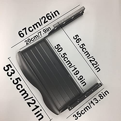 Einziehbare Tastaturablage unter dem Schreibtisch – schwarze Computertastaturschublade, Plattform mit Maus-Aufbewahrungsregal, platzsparende Tastaturverlängerung für Heimbüro und Gaming-Setup Bild 5