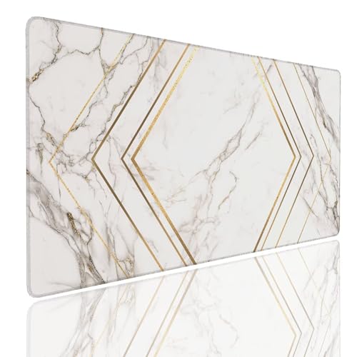 Mauspad XXL 900x600x4mm Wasserdicht Schreibtischunterlage rutschfeste Speed Gaming Mousepad Stone (1) Groß Desk Mouse Mat Maus Pad, Schreibtisch Unterlage Deko für PC, MacBook, Laptop, Home Office Bild 1