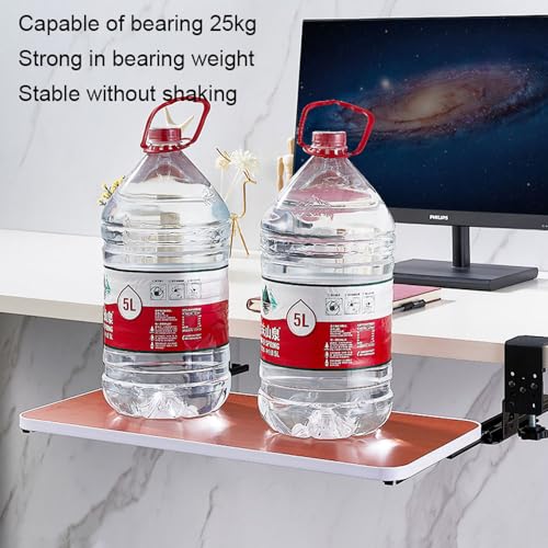 Ausziehbare Tastaturablage unter dem Schreibtisch, ausziehbare Plattform für Computertippen und Maus, platzsparende Tastaturschublade für Heimbüro und Gaming-Setup Bild 7
