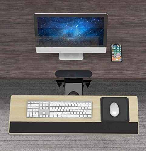 Verstellbare ergonomische Tastaturverlängerung und Maus-Plattform-Tablett unter dem Schreibtisch, Computerständer, platzsparende Schreibtischhalterung, Schublade, perfekt für Heimbüro und Gaming-Setup Bild 1