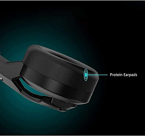 Gaming-Headset – Surround-Sound-Kopfhörer mit Mikrofon zur Geräuschunterdrückung – Ohrpolster aus Memory-Schaum, Bunte Hintergrundbeleuchtung für Laptops Bild 3