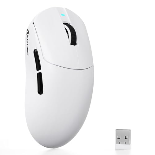 ATTACK SHARK X8 SE Kabellose Gaming-Maus, 55g Ultraleicht, PAW3311 Sensor, BK52820 Chip, 25.000 DPI, BT/2,4G/USB-C, 80 Mio. Klicks, 500mAh Akku, Treiber für PC/Mac-Weiß Bild 1