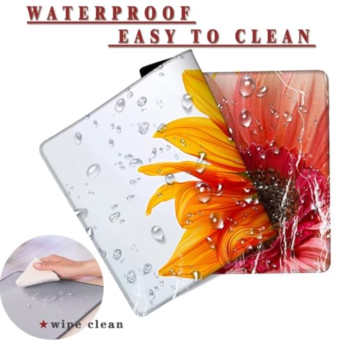 Mauspad XXL 900x600x4mm Wasserdicht Schreibtischunterlage Rutschfeste Speed Gaming Mousepad Sunflower (7) Groß Desk Mouse Mat Maus Pad, Schreibtisch Unterlage Deko für PC, Macbook, Laptop, Home Office Bild 2