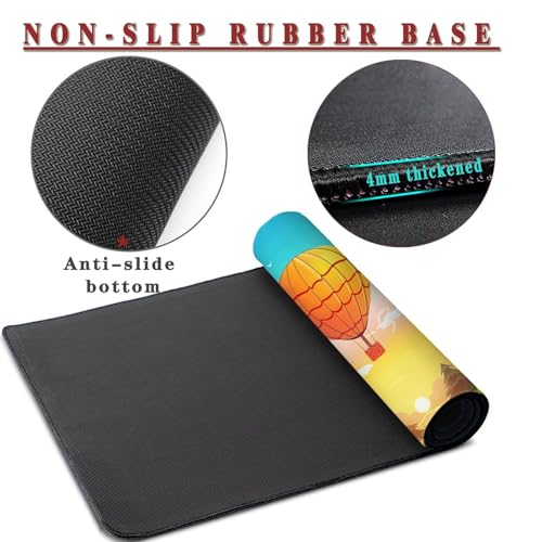 Mauspad XXL 900x500x4mm Wasserdicht Schreibtischunterlage rutschfeste Speed Gaming Mousepad Sunset (2) Groß Desk Mouse Mat Maus Pad, Schreibtisch Unterlage Deko für PC, MacBook, Laptop, Home Office Bild 3