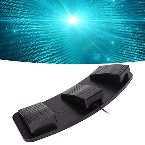 USB Dreifach Fußschalter 3 Tasten, Programmierbares Fußpedal PC Tastatur Maus Multimedia Steuerung, Mechanischer Schalter für Gaming Transkription Bild 5