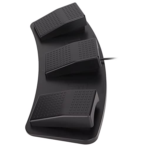 USB Dreifach Fußschalter 3 Tasten, Programmierbares Fußpedal PC Tastatur Maus Multimedia Steuerung, Mechanischer Schalter für Gaming Transkription Bild 6
