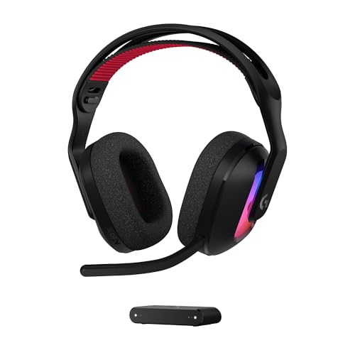 Logitech G Astro A20 X LIGHTSPEED, Kabelloses Gaming-Headset für PS5, Xbox, Nintendo Switch/Switch 2, PC mit 2-System PLAYSYNC AUDIO, Bluetooth, LIGHTSYNC RGB und 48-kHz-Boom-Mikrofon - Schwarz Bild 1