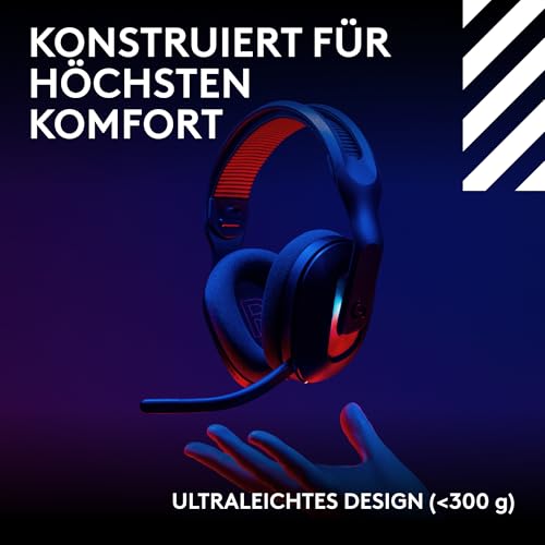 Logitech G Astro A20 X LIGHTSPEED, Kabelloses Gaming-Headset für PS5, Xbox, Nintendo Switch/Switch 2, PC mit 2-System PLAYSYNC AUDIO, Bluetooth, LIGHTSYNC RGB und 48-kHz-Boom-Mikrofon - Schwarz Bild 3