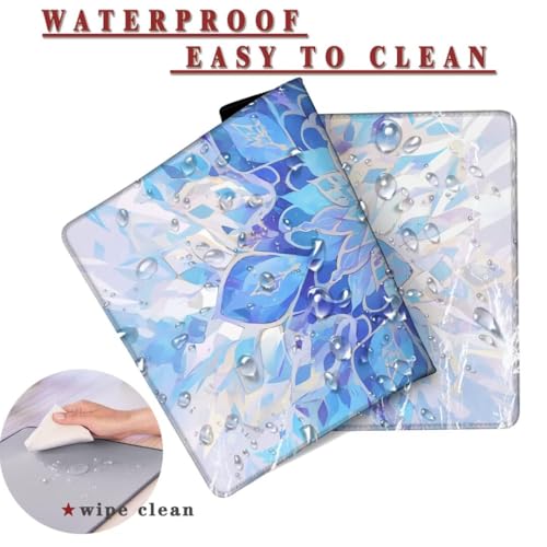 Mauspad XXL 1400x800x4mm Wasserdicht Schreibtischunterlage Rutschfeste Speed Gaming Mousepad Symmetry (6) Groß Desk Mouse Mat Maus Pad, Schreibtisch Unterlage Deko für PC, Macbook, Laptop, Home Office Bild 2