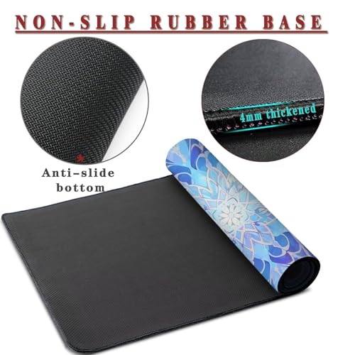 Mauspad XXL 1400x800x4mm Wasserdicht Schreibtischunterlage Rutschfeste Speed Gaming Mousepad Symmetry (6) Groß Desk Mouse Mat Maus Pad, Schreibtisch Unterlage Deko für PC, Macbook, Laptop, Home Office Bild 3