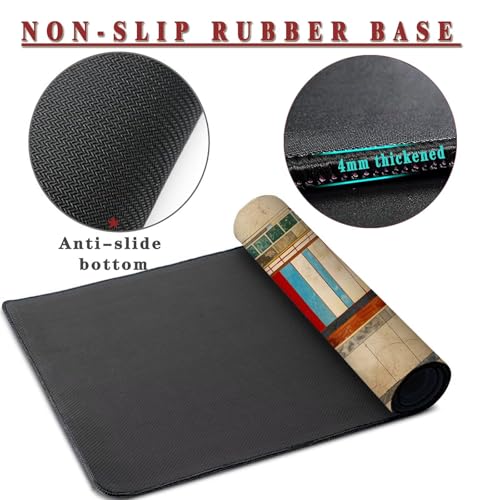 Mauspad XXL 900x500x4mm Wasserdicht Schreibtischunterlage rutschfeste Speed Gaming Mousepad Taupe (3) Groß Desk Mouse Mat Maus Pad, Schreibtisch Unterlage Deko für PC, MacBook, Laptop, Home Office Bild 3