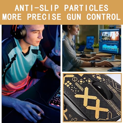 Mouse Grip Tape Set, für Logitech G Pro Wireless X Superlight Griptape Gaming Mouse, Rutschfest Selbstklebend, Ultrathin Schweißabsorbierend Gaming Maus Zubehör Griffband Bild 3