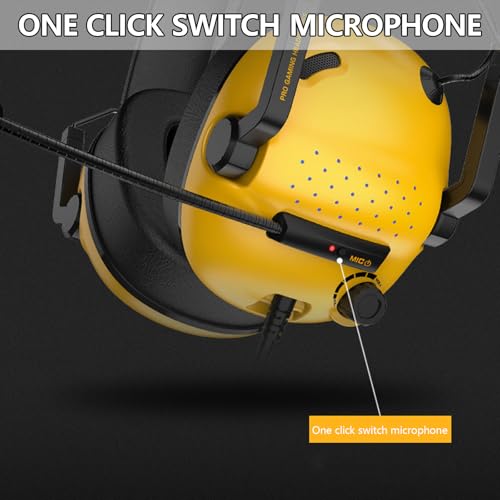 Gaming-Headsets für PC Kabelgebundene Kopfhörer mit Mikrofon 7.1 Surround Sound Computer USB Headsets für Laptop Streaming Bild 4