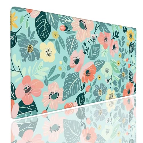 Mauspad XXL 900x500x4mm Wasserdicht Schreibtischunterlage rutschfeste Speed Gaming Mousepad Teal (2) Groß Desk Mouse Mat Maus Pad, Schreibtisch Unterlage Deko für PC, MacBook, Laptop, Home Office Bild 1
