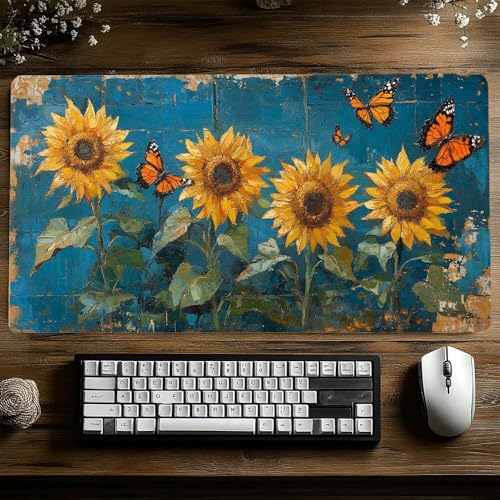 Gaming Mauspad xxl 1600x800x3MM Wasserdicht Mousepad Abstrakt Schreibtischunterlage für Kabellose Tastatur Maus Laptop, Mouse Pad Musik Anti Rutsch Basis Schreibtisch Zubehör für Tisch Deko model-0210 Bild 3