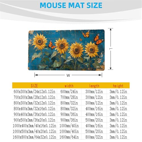 Gaming Mauspad xxl 1600x800x3MM Wasserdicht Mousepad Abstrakt Schreibtischunterlage für Kabellose Tastatur Maus Laptop, Mouse Pad Musik Anti Rutsch Basis Schreibtisch Zubehör für Tisch Deko model-0210 Bild 5