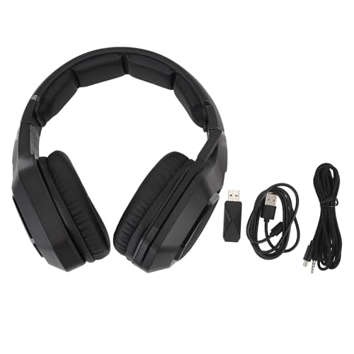 Pilipane Wireless Gaming Headset Active Rauschreduzierung Bluetooth 3,5mm verdrahtete Verbindung PC -Gaming -Kopfhörer mit Ultra niedriger Latenz für Switch Laptops Immersive (Schwarz) Bild 1