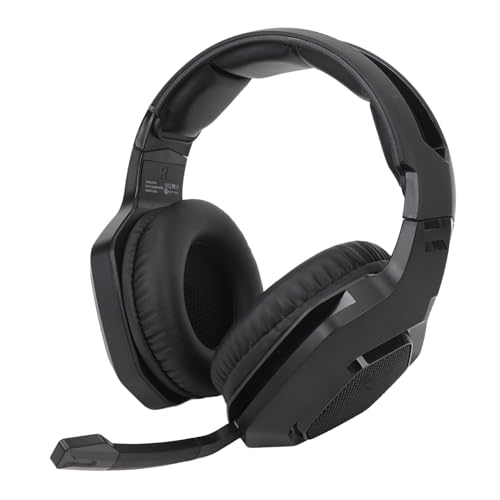 Pilipane Wireless Gaming Headset Active Rauschreduzierung Bluetooth 3,5mm verdrahtete Verbindung PC -Gaming -Kopfhörer mit Ultra niedriger Latenz für Switch Laptops Immersive (Schwarz) Bild 4