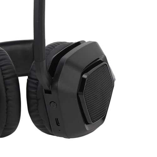 Pilipane Wireless Gaming Headset Active Rauschreduzierung Bluetooth 3,5mm verdrahtete Verbindung PC -Gaming -Kopfhörer mit Ultra niedriger Latenz für Switch Laptops Immersive (Schwarz) Bild 7