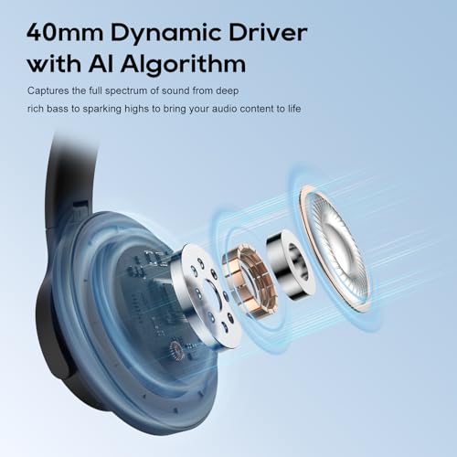 Srhythm NiceComfort 15 (2. Generation) Hybrid-Kopfhörer mit Geräuschunterdrückung, Bluetooth 6.0, mit geringer Latenz, räumlichem Audio, ENC, 120 Stunden Bild 4