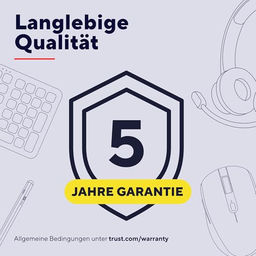 Trust Roha II Max USB Headset mit Mikrofon Over-Ear, Kopfhörer mit Kabel 180 cm, 85% Recyclingkunststoff, USB-C Headphones für PC Mac Office Chat Teams Videokonferenz Zoom, Schwarz Bild 6