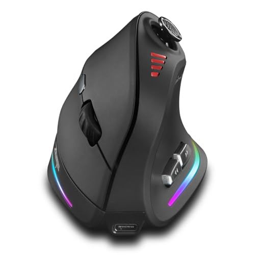 TKMARS Kabellose Ergonomische Maus mit Joystick, vertikale Bluetooth-Gaming-Maus, 12 programmierbare Tasten, 24000 einstellbare DPI, Gaming-Maus für PC, MacBook und Laptops Bild 1