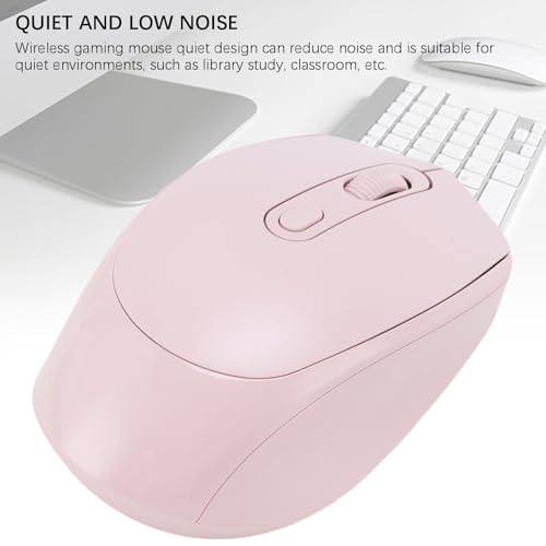 Wireless Maus USB 2,4G USB Wiederaufladbare Stille bluetooths -Maus -Gaming -Mäuse mit 2 Modus für Gaming 800 1200 1600DPI Einstellbar (Rosa) Bild 2