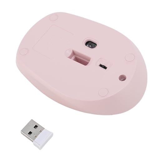 Wireless Maus USB 2,4G USB Wiederaufladbare Stille bluetooths -Maus -Gaming -Mäuse mit 2 Modus für Gaming 800 1200 1600DPI Einstellbar (Rosa) Bild 3