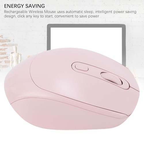 Wireless Maus USB 2,4G USB Wiederaufladbare Stille bluetooths -Maus -Gaming -Mäuse mit 2 Modus für Gaming 800 1200 1600DPI Einstellbar (Rosa) Bild 6