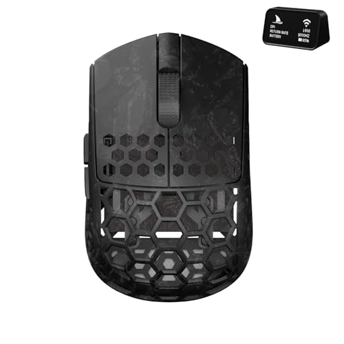 Darmoshark M5Air Mini-Gaming-Maus, kabellos, Tri-Mode, 8K/Bluetooth-Maus bis zu 30.000 DPI, PAW3950 optischer Sensor, leicht, 31 g, 5 programmierbare Tasten, Computer-Maus für Laptop, PC, Mac Bild 1