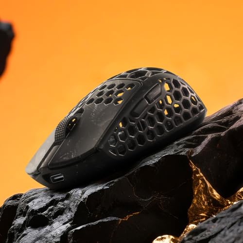 Darmoshark M5Air Mini-Gaming-Maus, kabellos, Tri-Mode, 8K/Bluetooth-Maus bis zu 30.000 DPI, PAW3950 optischer Sensor, leicht, 31 g, 5 programmierbare Tasten, Computer-Maus für Laptop, PC, Mac Bild 5