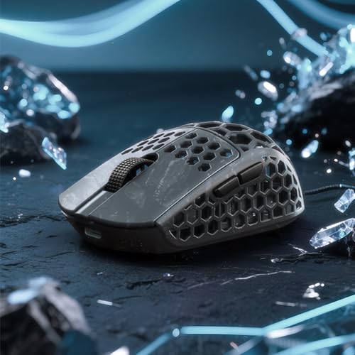 Darmoshark M5Air Mini-Gaming-Maus, kabellos, Tri-Mode, 8K/Bluetooth-Maus bis zu 30.000 DPI, PAW3950 optischer Sensor, leicht, 31 g, 5 programmierbare Tasten, Computer-Maus für Laptop, PC, Mac Bild 7