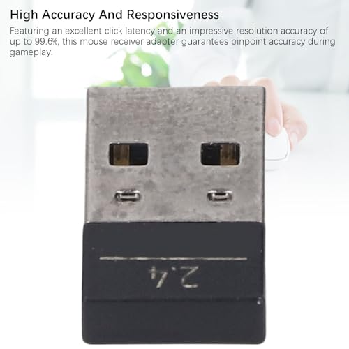 Annadue 2,4 GHz USB Empfänger, Hochgeschwindigkeits Dongle Adapter für PC Gaming Konsolen, Gaming Maus Ersatzteil, Hohe Latenzübertragung Bild 2
