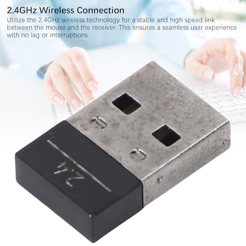 Annadue 2,4 GHz USB Empfänger, Hochgeschwindigkeits Dongle Adapter für PC Gaming Konsolen, Gaming Maus Ersatzteil, Hohe Latenzübertragung Bild 3
