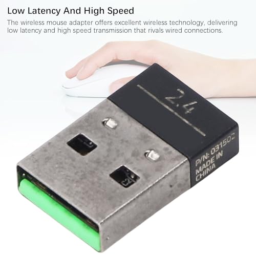Annadue 2,4 GHz USB Empfänger, Hochgeschwindigkeits Dongle Adapter für PC Gaming Konsolen, Gaming Maus Ersatzteil, Hohe Latenzübertragung Bild 4