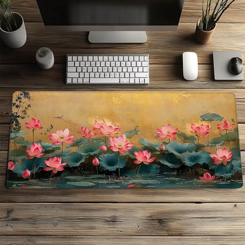 Gaming Mauspad XXL 1600x800x3 mm Wasserdicht Mousepad Das letzte Abendmahl Schreibtischunterlage für Kabellose Tastatur Maus Laptop, Mouse Pad Landschaft Anti Rutsch Schreibtisch Zubehör model-1470 Bild 2