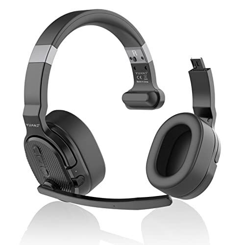 ANSTEN Headset mit mikrofon Bluetooth mit ANC & 40h Akkulaufzeit – Ultra-Komfortables Bluetooth Headset mit mikrofon mit Kristallklarer Sprachübertragung für Büro, Reisen & Online-Meetings Bild 1