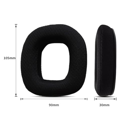 Ersatz Ohrpolster für Logitech G Astro A50 Gen 4, Ersatzpolster für Logitech G Astro A50X/A50 Gen 5, Memory Foam Mesh (Schwarz) Bild 5