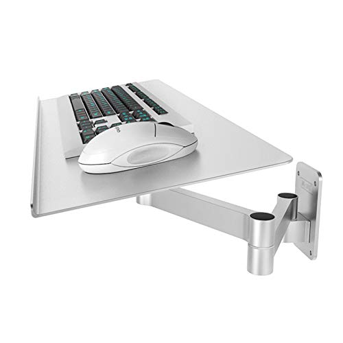 Verstellbarer Tastaturarm zur Wandmontage, tragbar, drehbare Halterung für Tastatur/Maus, Gelenkunterstützung für Home Office & Gaming Setup Bild 1