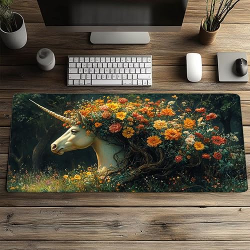 Gaming Mauspad XXL 1600x800x3 MM Wasserdicht Mousepad Berg Schreibtischunterlage für Kabellose Tastatur Maus Laptop, Mouse Pad See Anti Rutsch Basis Schreibtisch Zubehör für Tisch Deko model-2310 Bild 2